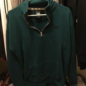 TRADED!! Green zebra Victoria's Secret halfzip